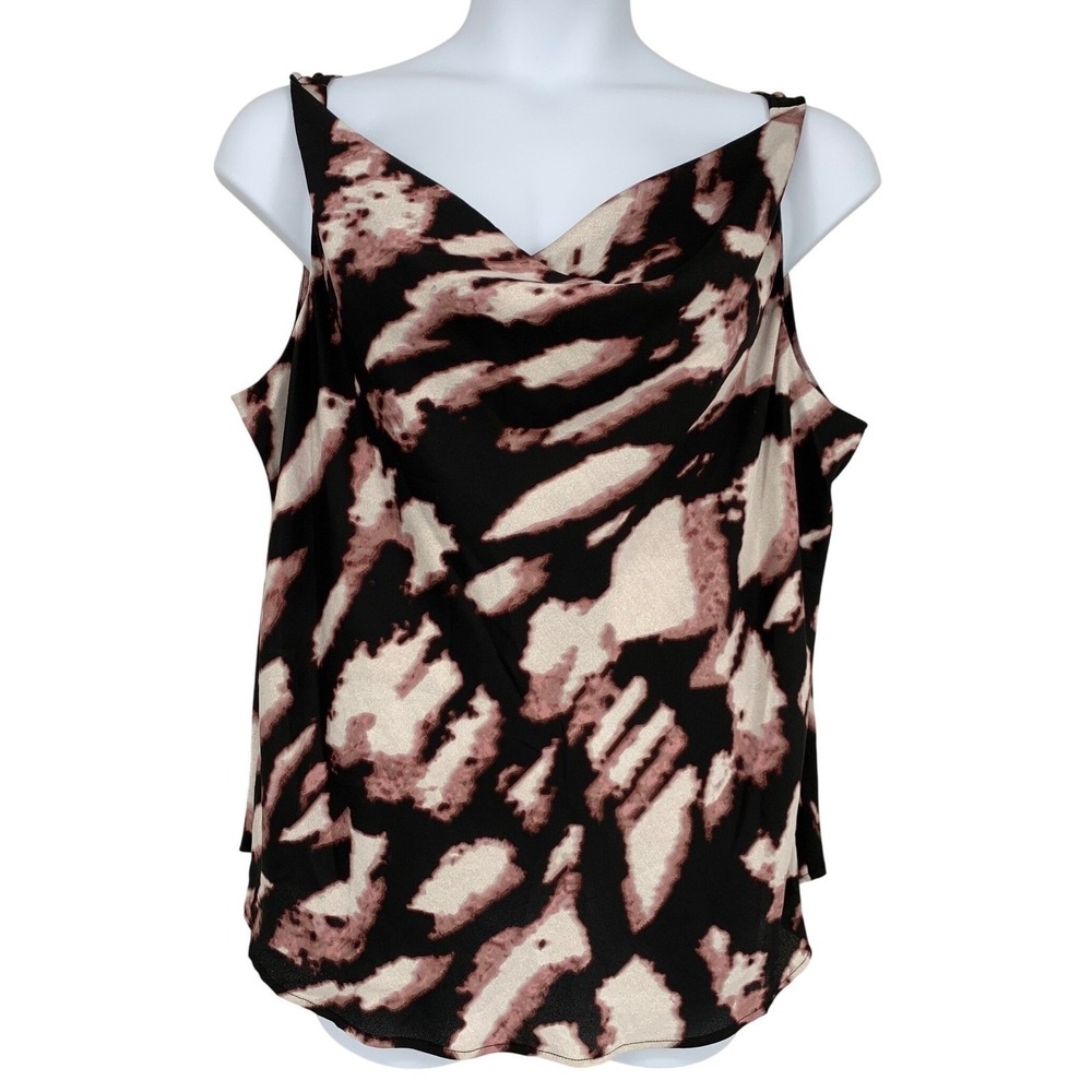 Nic + Zoe Size 2X Spring Shadow Cowl Neck Tank NWT